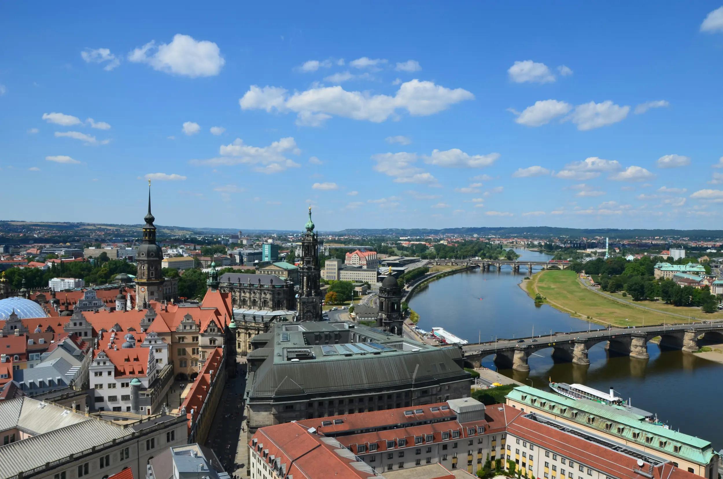 Blick über die Stadt Dresden